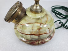 Load image into Gallery viewer, Vintage Italian Telcer Rotary Telephone - Onyx and Brass
