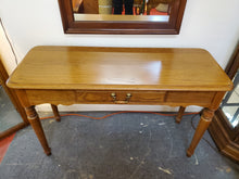 Load image into Gallery viewer, Vintage Oak Hall Table - Sofa Table With Drawer
