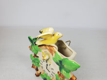 Load image into Gallery viewer, Vintage Lefton Wall Pocket Vase Cuckoo Clock With 2 Birds and Pinecone
