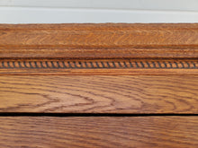 Load image into Gallery viewer, Antique Oak Corner Cupboard - Beveled Glass Single Door and 1 Drawer
