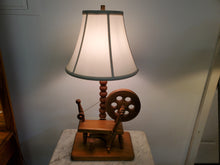 Load image into Gallery viewer, Vintage Spinning Wheel Table Lamp
