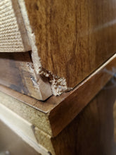 Load image into Gallery viewer, Vintage 3 Drawer Chest Of Drawers With Hutch Top Bookshelf By Lea Furniture
