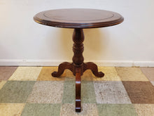 Load image into Gallery viewer, Vintage Round Pedestal Base Accent Table - Lamp Table By Drexel Heritage
