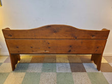 Load image into Gallery viewer, Antique Pine High Back Porch Bench
