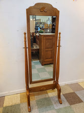 Load image into Gallery viewer, Vintage Oak Cheval Dressing Mirror
