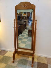 Load image into Gallery viewer, Vintage Oak Cheval Dressing Mirror
