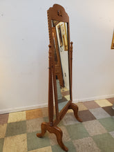 Load image into Gallery viewer, Vintage Oak Cheval Dressing Mirror

