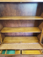 Load image into Gallery viewer, Vintage Mid Century Modern Cherry Hutch - China Cabinet - Din a Sett By Keller
