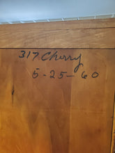 Load image into Gallery viewer, Vintage Mid Century Modern Cherry Hutch - China Cabinet - Din a Sett By Keller
