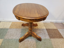 Load image into Gallery viewer, Vintage Oval Oak Side Table - Small Coffee Table
