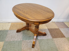 Load image into Gallery viewer, Vintage Oval Oak Side Table - Small Coffee Table
