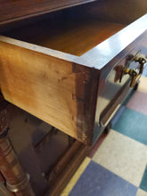 Load image into Gallery viewer, Antique Victorian Sideboard Buffet Server With Mirror and Marble Top - Has Key
