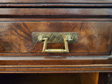 Load image into Gallery viewer, Antique Victorian Sideboard Buffet Server With Mirror and Marble Top - Has Key
