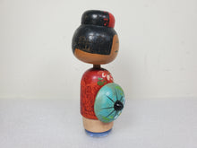 Load image into Gallery viewer, Vintage Japanese Kokeshi Wooden Doll 5” Bobble Head
