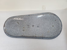 Load image into Gallery viewer, Vintage Gray Enamelware Roasting Pan – Hare Pan – Elongated - Narrow And Wide Side
