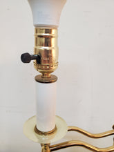 Load image into Gallery viewer, Vintage Brass Candlestick Desk Lamp With Adjustable Arm
