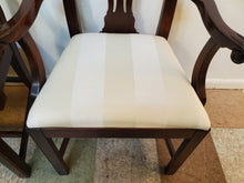 Load image into Gallery viewer, Pair Cherry Chippendale Dining Arm Chairs
