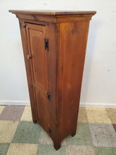 Load image into Gallery viewer, Vintage Country Pine Chimney Cupboard – Wooden Storage Cabinet - American Hearthside - Amish Made
