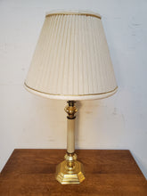 Load image into Gallery viewer, Vintage Brass Candle Stick Table Lamp With 3 Way Switch
