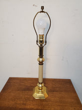 Load image into Gallery viewer, Vintage Brass Candle Stick Table Lamp With 3 Way Switch
