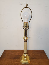 Load image into Gallery viewer, Vintage Brass Candle Stick Table Lamp With 3 Way Switch
