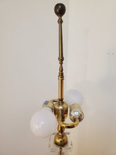 Load image into Gallery viewer, Vintage Clear Glass Column Lamp With Brass Base
