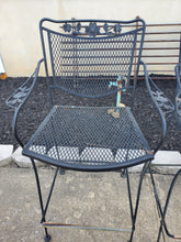 Load image into Gallery viewer, Two Vintage Wrought Iron Counter Top Barstools
