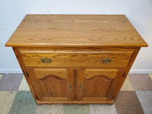 Load image into Gallery viewer, Oak Buffet Server Cabinet
