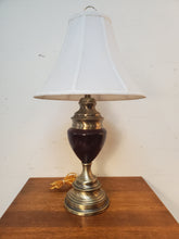 Load image into Gallery viewer, Brushed Brass Table Lamp With Shade and 3 Way Switch

