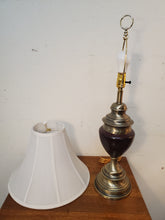 Load image into Gallery viewer, Brushed Brass Table Lamp With Shade and 3 Way Switch

