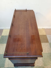 Load image into Gallery viewer, Vintage Cherry Buffet Server With Pull Out Tray - Key Included Features Brass Gallery
