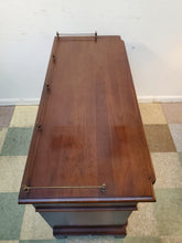 Load image into Gallery viewer, Vintage Cherry Buffet Server With Pull Out Tray - Key Included Features Brass Gallery
