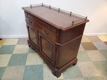 Load image into Gallery viewer, Vintage Cherry Buffet Server With Pull Out Tray - Key Included Features Brass Gallery
