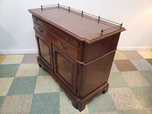 Load image into Gallery viewer, Vintage Cherry Buffet Server With Pull Out Tray - Key Included Features Brass Gallery
