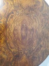 Load image into Gallery viewer, Vintage Round Burl Wood Pedestal Base Accent Table
