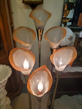 Load image into Gallery viewer, Vintage Calla Lily Floor Lamp
