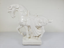 Load image into Gallery viewer, Mid Century Modern White Ceramic Tang Dynasty Horse Figurine
