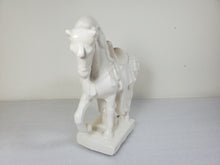Load image into Gallery viewer, Mid Century Modern White Ceramic Tang Dynasty Horse Figurine
