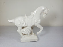 Load image into Gallery viewer, Mid Century Modern White Ceramic Tang Dynasty Horse Figurine
