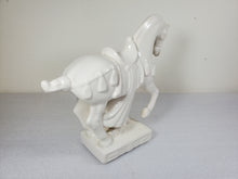 Load image into Gallery viewer, Mid Century Modern White Ceramic Tang Dynasty Horse Figurine
