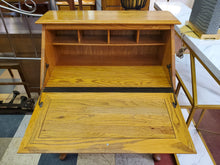 Load image into Gallery viewer, Vintage Broyhill Oak Drop Front Secretary Desk
