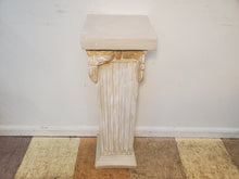 Load image into Gallery viewer, Vintage Plaster Column Pillar – Pedestal Plantstand
