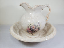 Load image into Gallery viewer, Vintage Pitcher and Wash Basin By TH Athena Chino CA - Chamber Set
