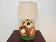 Load image into Gallery viewer, Sports Table Lamp - Soccer - Baseball - Football 1986
