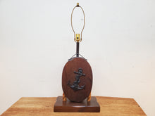 Load image into Gallery viewer, Vintage Nautical Block and Tackle Table Lamp - Underwriters Laboratories Inc.
