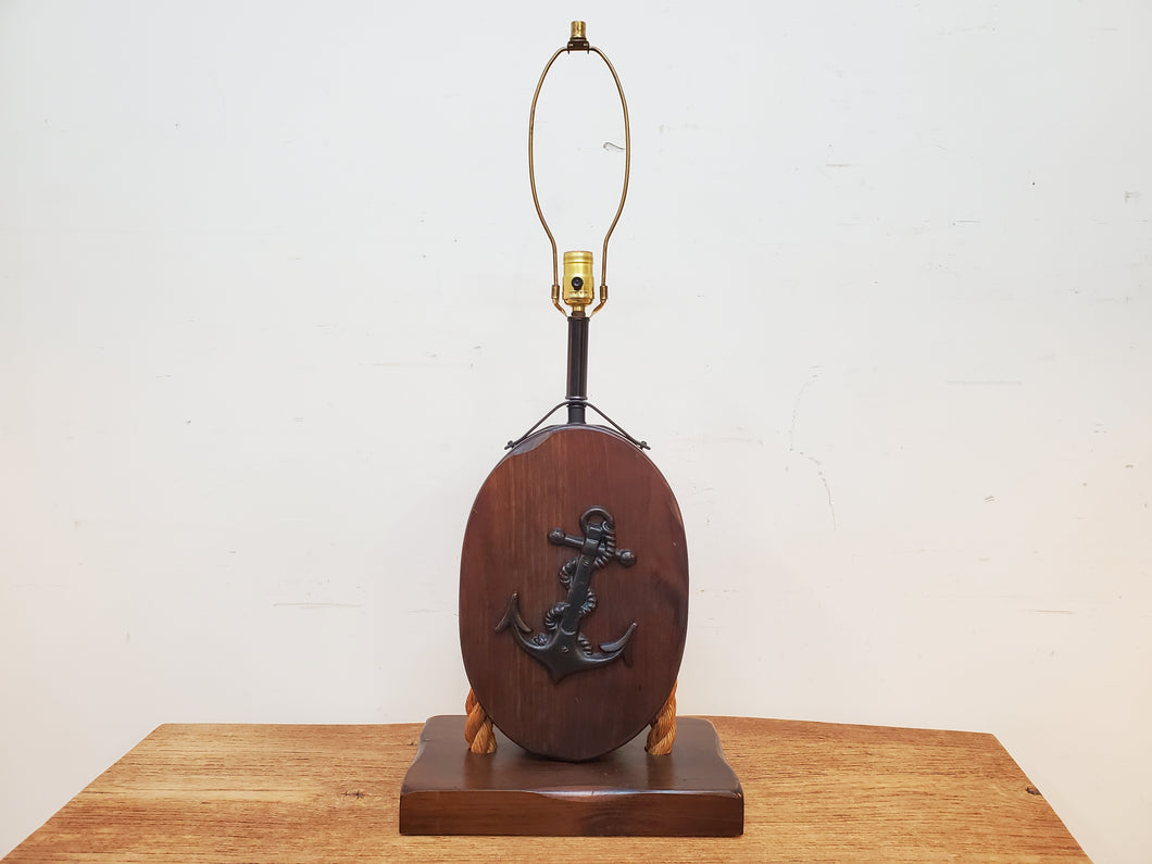 Vintage Nautical Block and Tackle Table Lamp - Underwriters Laboratories Inc.