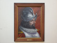 Load image into Gallery viewer, Vintage Spanish Conquistador Oil Painting By Douglas Lynch 1985
