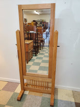 Load image into Gallery viewer, Amish Mission Oak Full Length Cheval Mirror By Country Classic Collection
