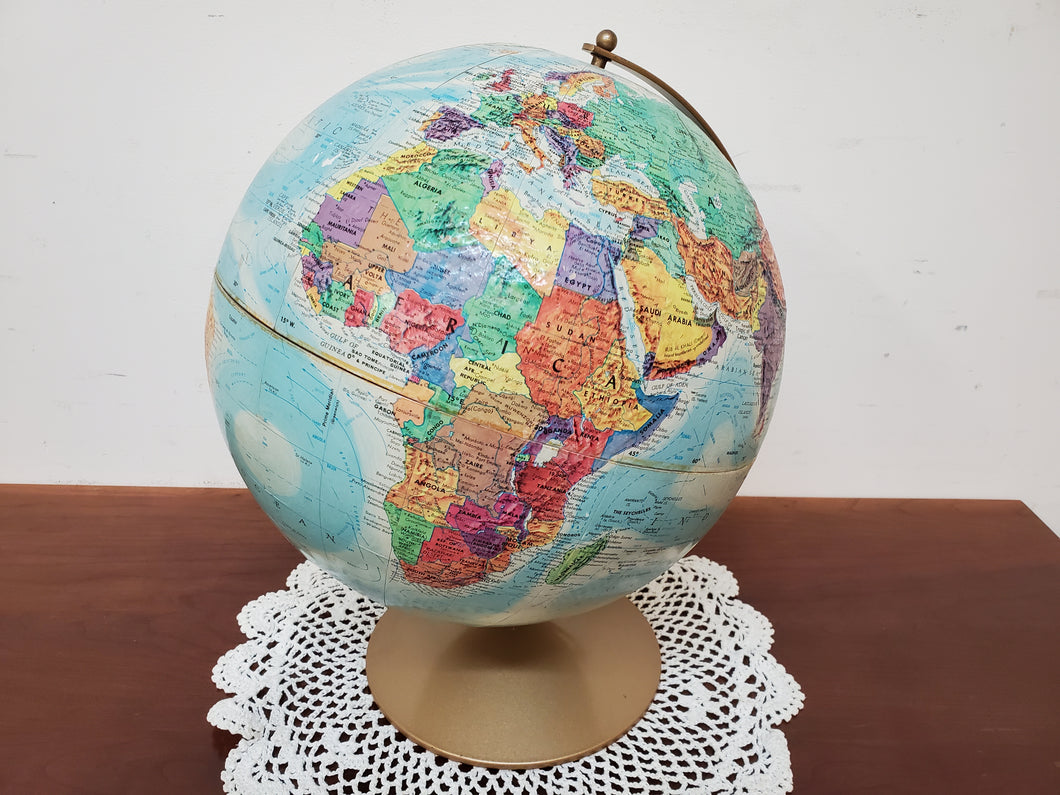 Vintage Replogle World Nation Series Globe Leroy Tolman Cartographer USSR