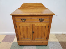 Load image into Gallery viewer, Antique Oak Washstand
